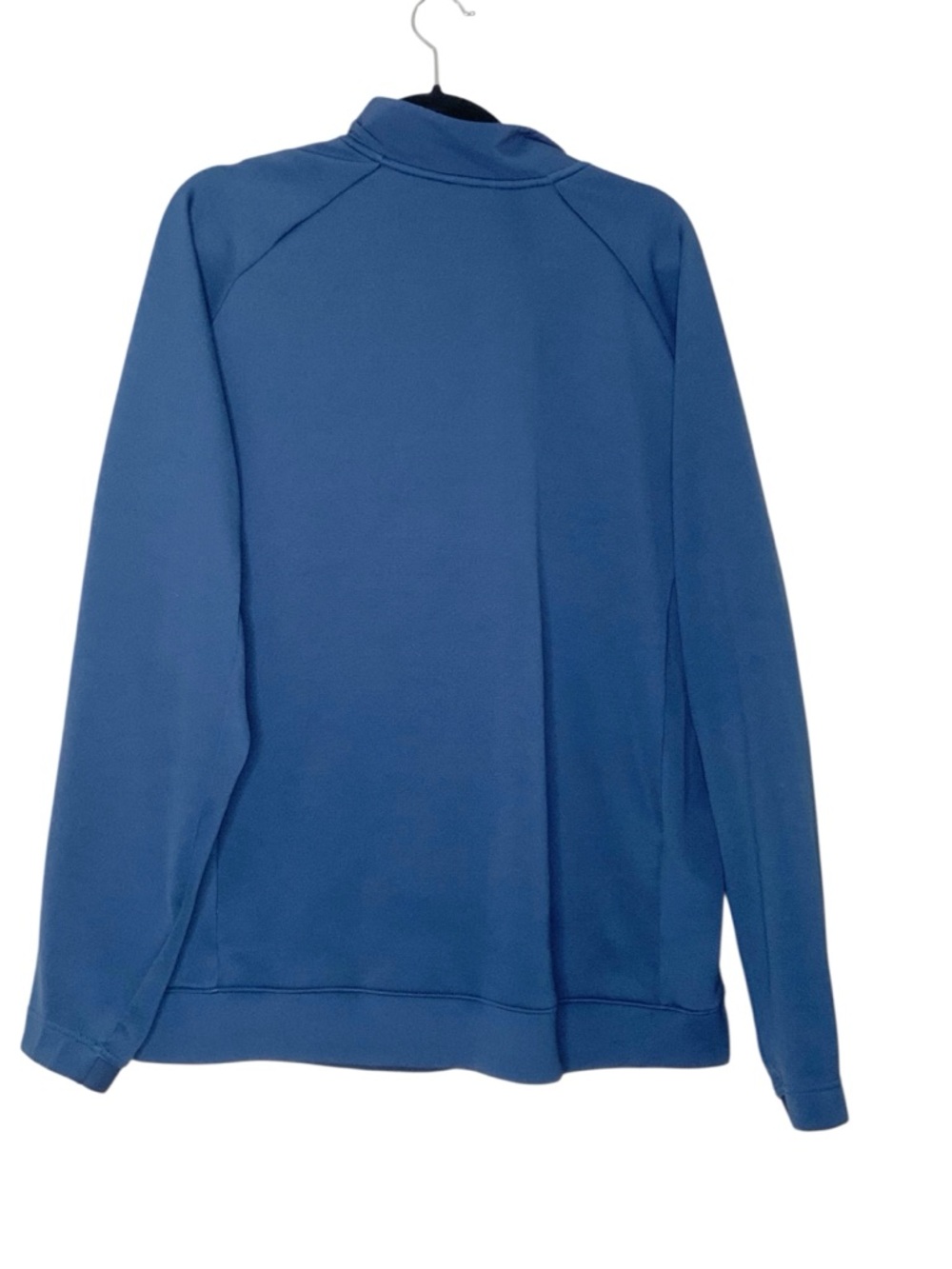 adidas Men's Blue Quilted Front Quarter-Zip Sweater - Picture 3 of 3